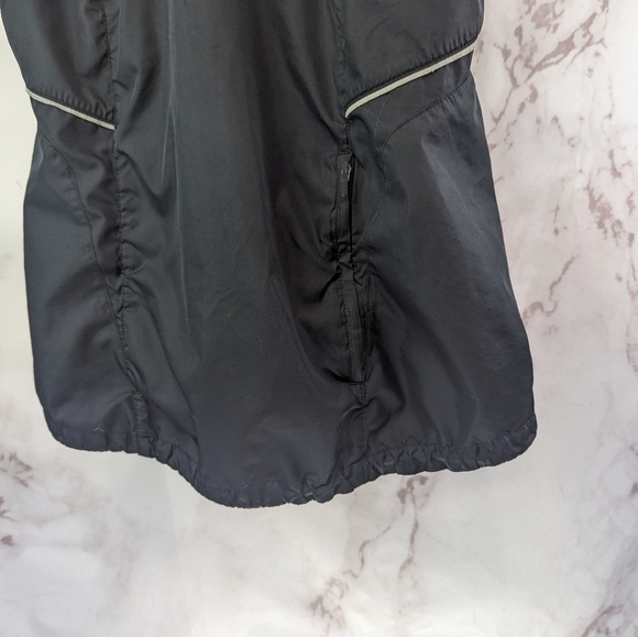 Nike Vest Womens Medium Black Jacket Windbreaker Vtg 90s Y2K Cycling Golf Zip In - Picture 6 of 16
